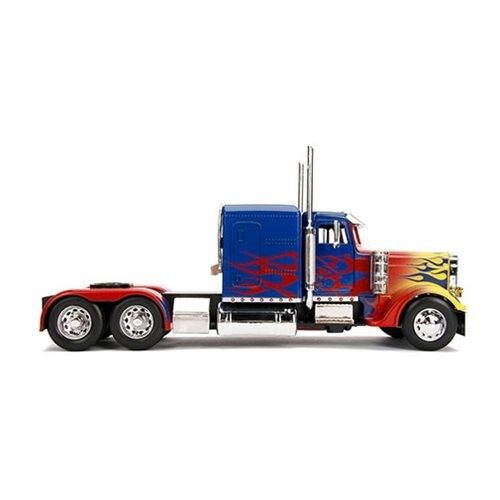 30446) BY JADA. OPTIMUS PRIME. SEE ROBOT AN CHASSIS! BLUE COLOR