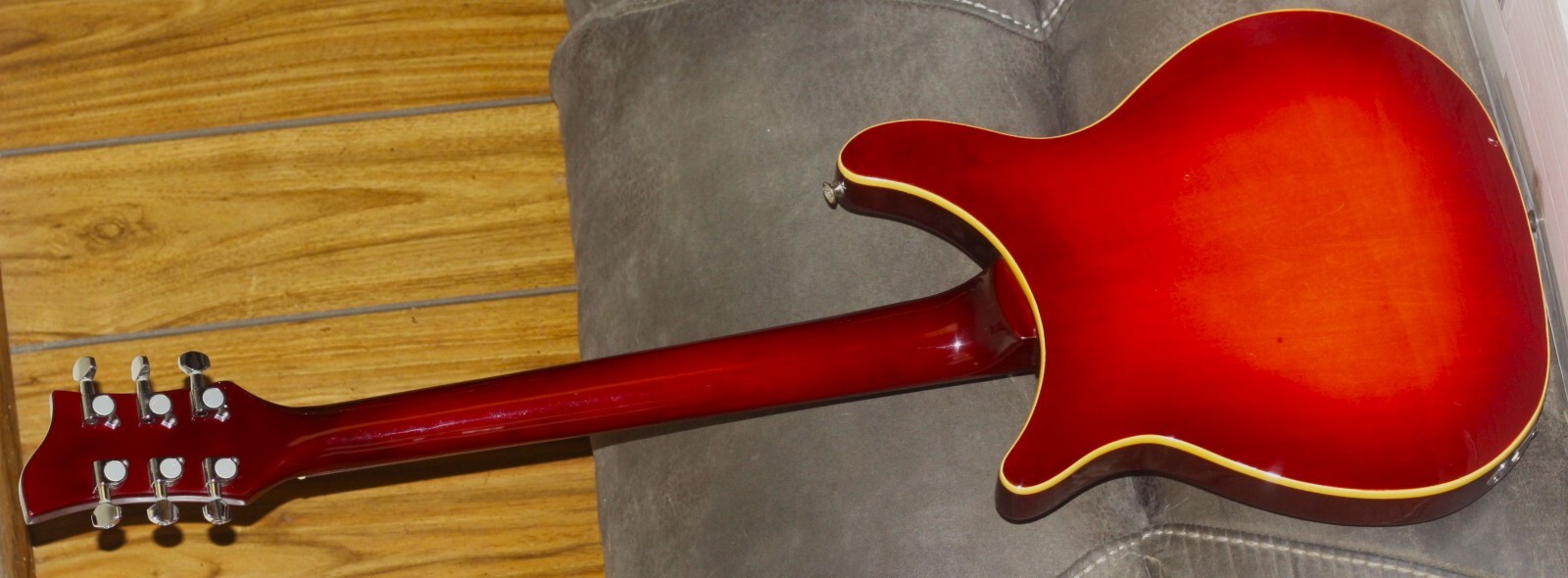 Very Rare 24" scale Rickenbacker copy, came with Genuine rick P/Us