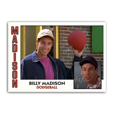 Billy Madison Dodgeball ACEO Trading Card Reprint Adam Sandler Knibb High