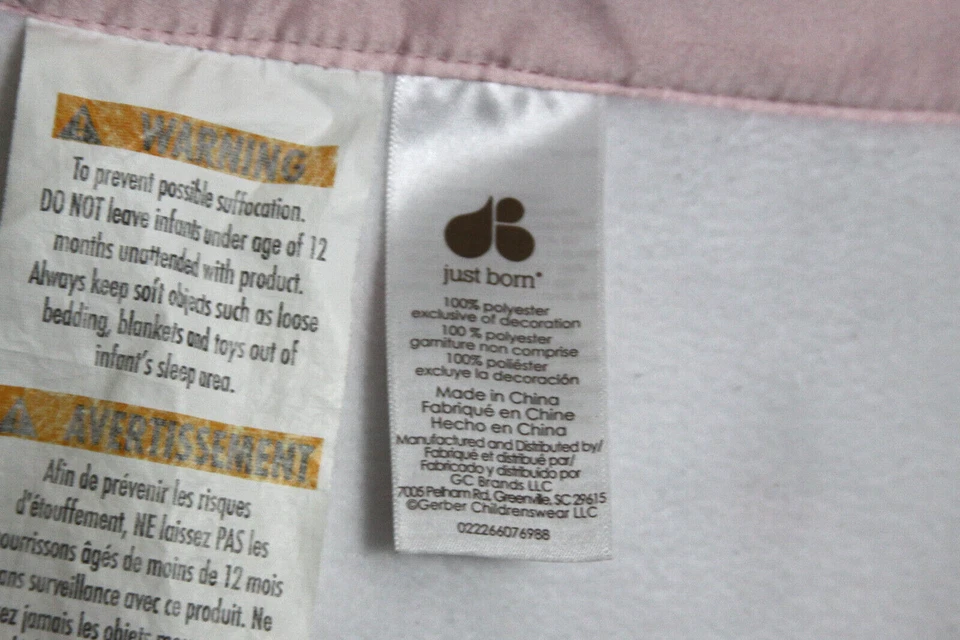 Manta Minky Just Born Rosa Estrella Fugaz Luna Explorar Sueño Descubrir Niña Bebé Foto 4 de 4