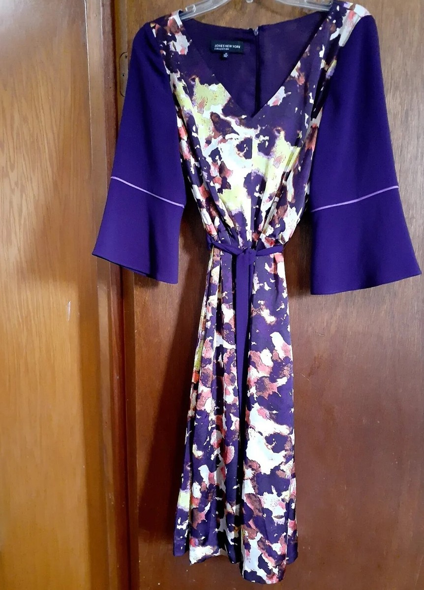 jones new york dress purple Jones New York Multi Tier Maxi Dress
