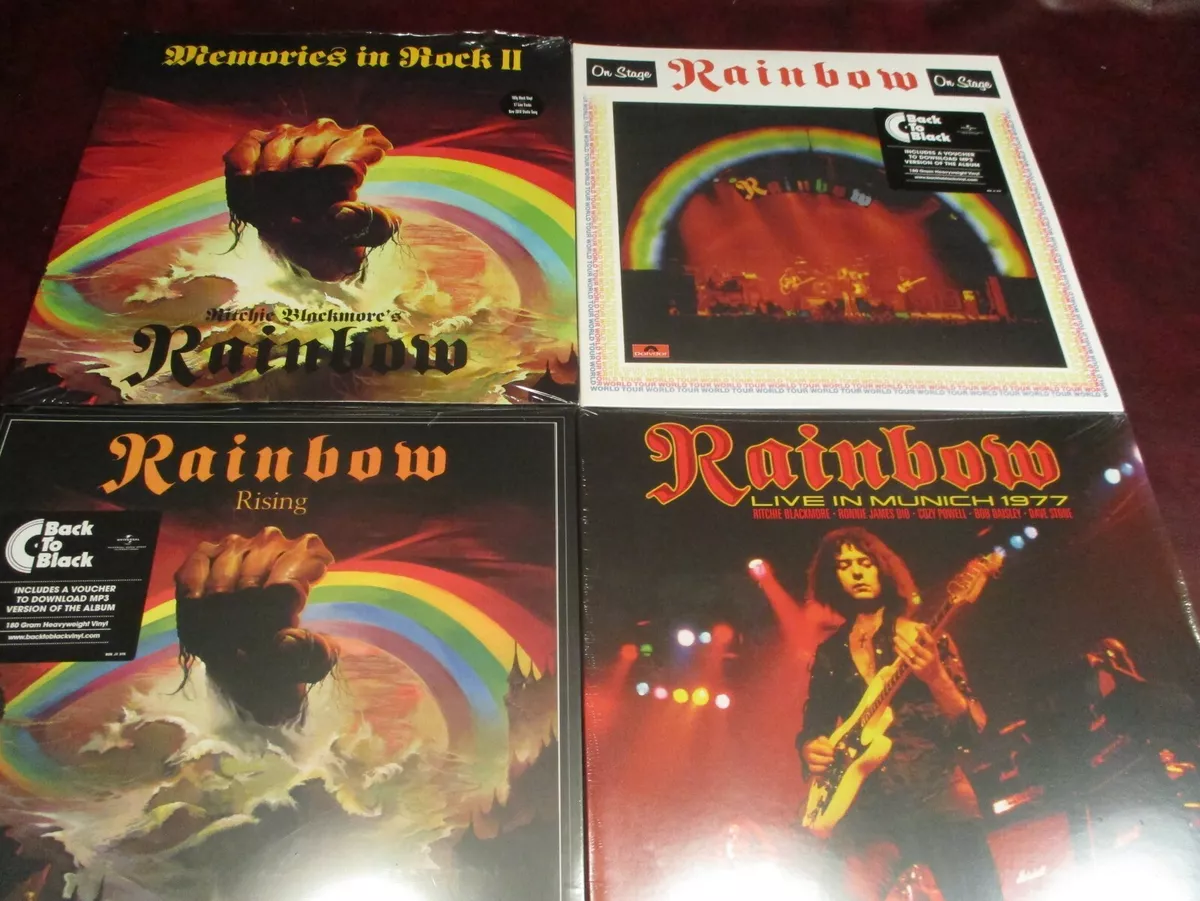 RAINBOW RITCHIE BLACKMORE'S RAINBOW + LIVE LIMITED EDITION BLACK VINYL 10 LP'S