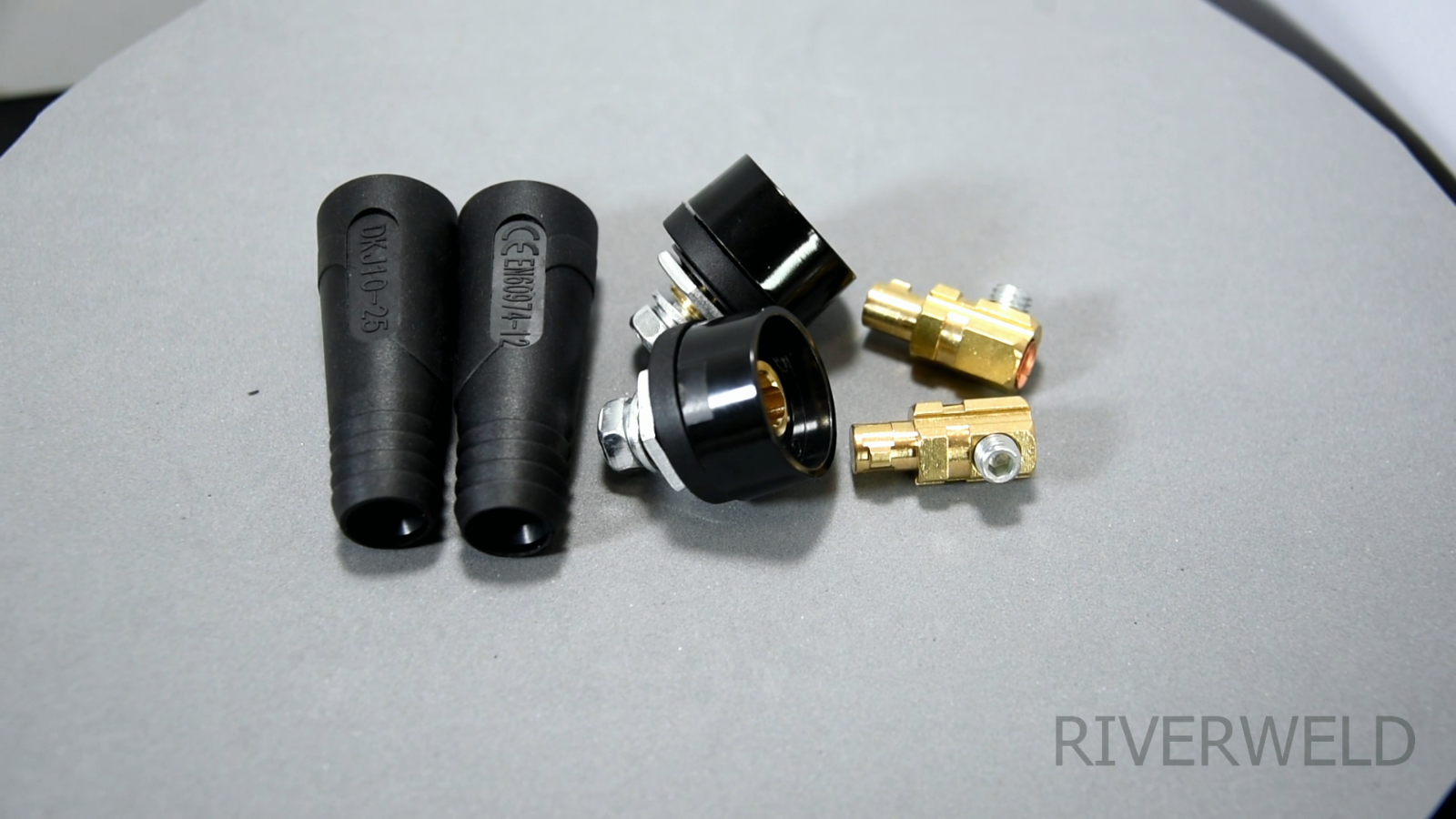Conector Rápido Para Soldadora TIG | 200 A | Para Cables De 10-25 Mm² | Incluye Enchufe Y Zócalo | 4 Piezas