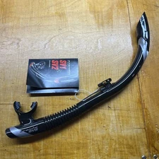 Atomic SV2 Semi-Dry Snorkel - Black/Silver - Scuba and Free Diving