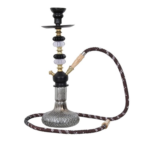 Set narghilè nero di design premium (18,50 pollici) - Foto 3 di 4