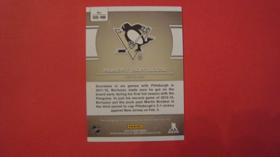 2013 14 Panini Score SS-JD Jeremy Duchesne autograph autograph - Image 4 of 4