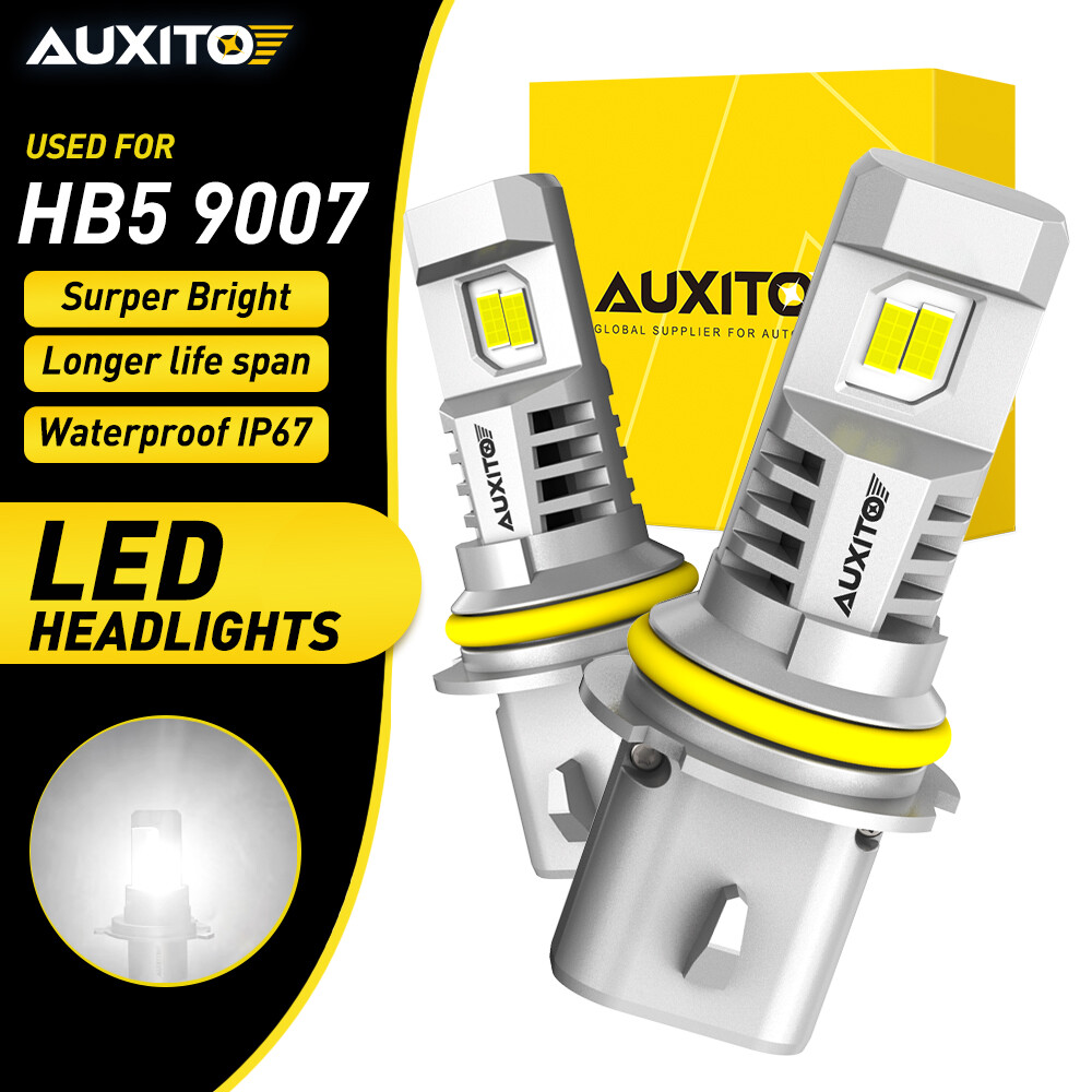 AUXITO 9005 LED Headlight Bulbs 12000LM Per Set 6500K Xenon White Mini Size HB3 Wireless Headlight, Pack Of 2 - Foto 5