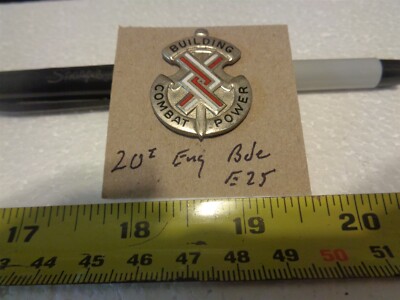 20th Engineer Brigade E25 Unit Crest, DI, DUI (DRAW#71) | eBay