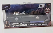 Fast & Furious Dom's 1970 Dodge Charger Black F9 Diecast Car 1:32 Jada 