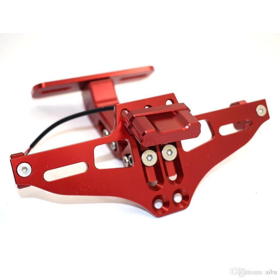 Soporte de matrícula CNC con luz LED para Honda CB1100 CB1000R VFR800 Foto 3 de 4