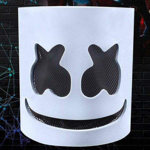 Fiesta de Halloween Malvavisco DJ Máscara Música Juegos con disfraces Cabeza Completa Máscara Casco Vestir - Imagen 6 de 6