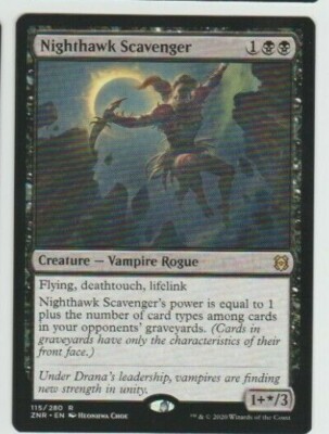 Nighthawk Scavenger Zendikar Rising MAgic The Gathering MTG CCG rare Card
