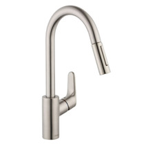Hansgrohe Focus 1.75 GPM Pull-Down Kitchen Faucet HighArc Spout - 04505800