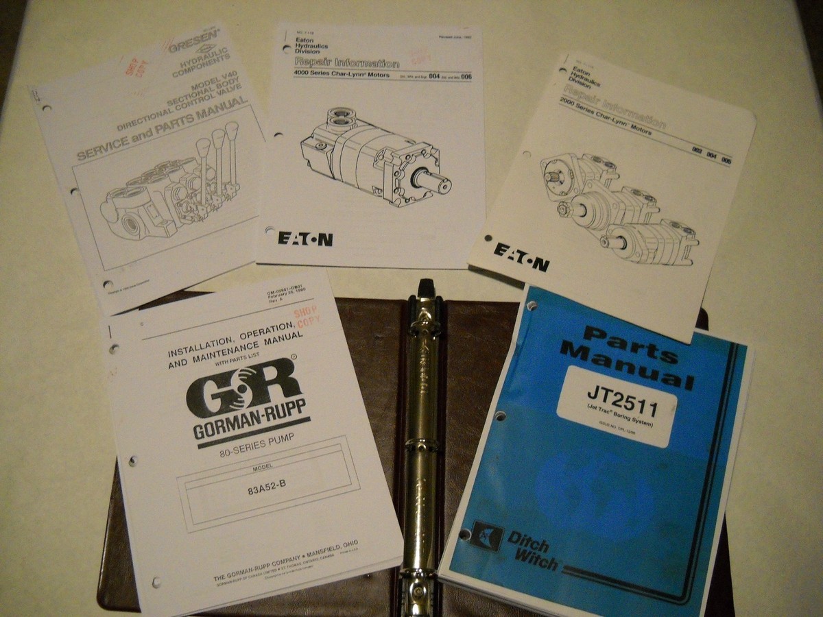 DITCH WITCH JT2511 PARTS manual SUPPLIER MANUALS hydraulic