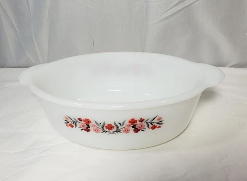 Vintage Anchor Hocking Fire King Primrose 1.5 Quart Oval Casserole Dish No Lid