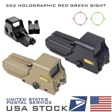 552 Red Green Dot Holographic Reflex Sight Scope Tactical Hunting 20mm Rail