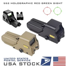 552 Red Green Dot Holographic Reflex Sight Scope Tactical Hunting 20mm Rail
