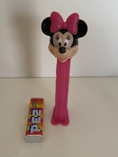 Disney Minnie Mouse Pink Bow Pez Candy Dispenser Pink Stem