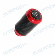 82mm - Red Carbon Fiber Car Auto Manual Gear Stick Lever Shift Knob Universal 1