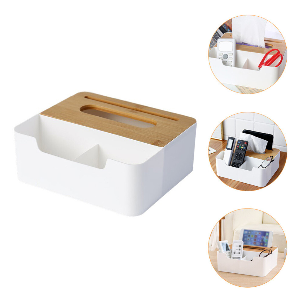 Storage Tissue Box Smooth Edges Holder Movable Surface Cover