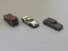 1960’s Matchbox Cars By Lesney Lot Of 3 Ford GT-Pipetruck-Vauxhall Victor -Fair
