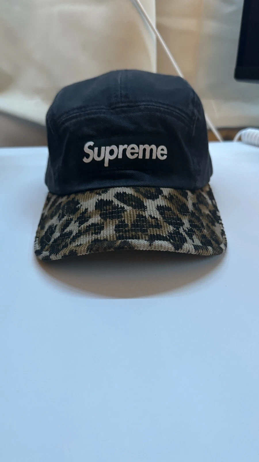 Casquette Supreme Camp léopard noir FW11 automne hiver 2011 Tyler The Creator Safari