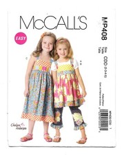 McCall s Easy Children's Tops Dress Bell Size CDD 2-3-4-5 Sewing Pattern MP408