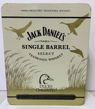 Jack Daniels DUCKS UNLIMITED 2011 Commemorative Edition Glass Drink Set in Tin