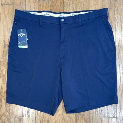 Callaway Men s Golf Shorts Navy Blue Flat Front Stretch 44B $86 MSRP NWT