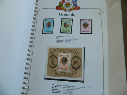 BR. COMMONWEALTH QEII 1981 ROYAL WEDDING A-Z STAMPS COLLECTION IN 3 ALBUMS - Picture 22 of 24
