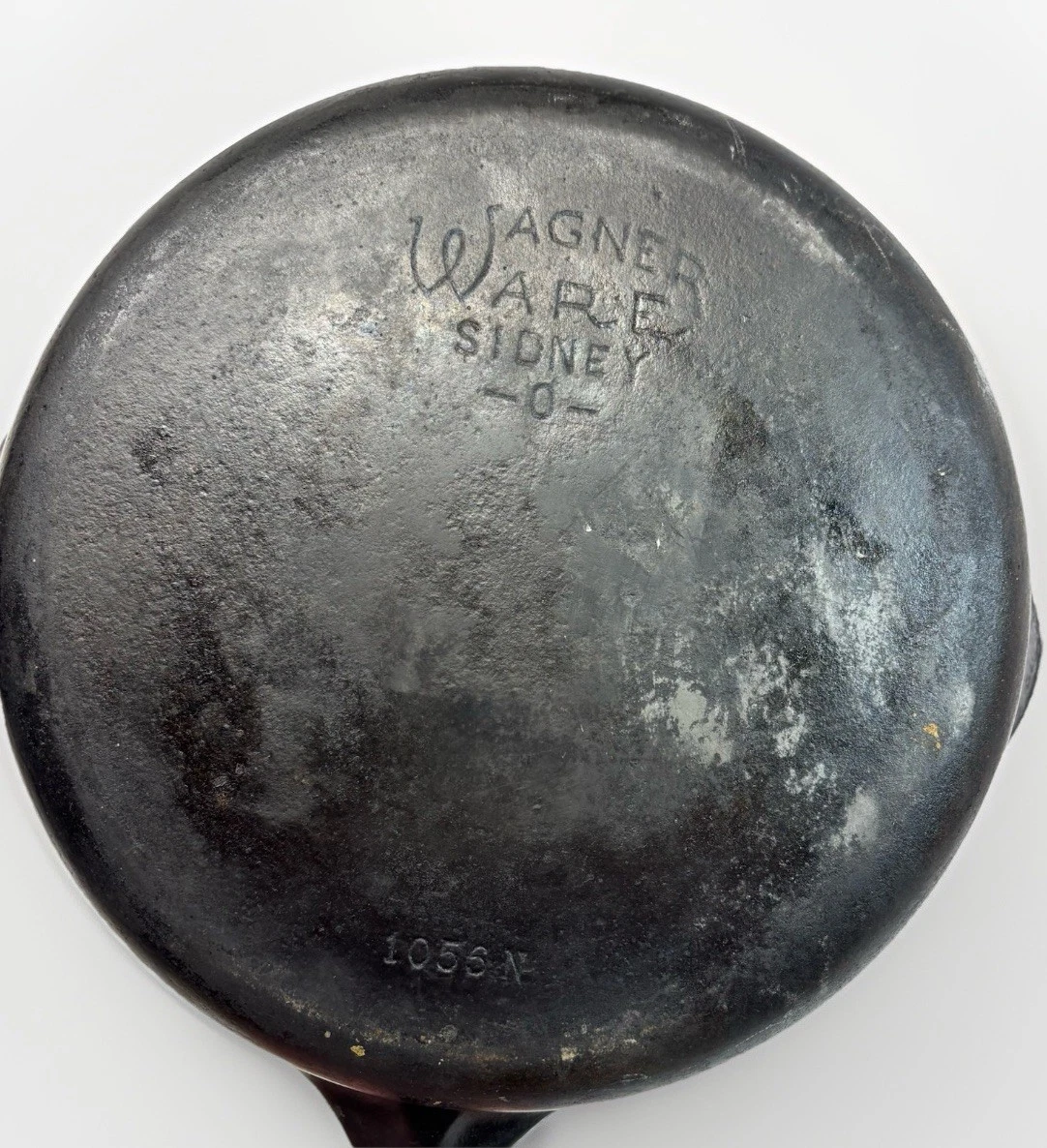 Wagner Ware Sidney O 1056 N Cast Iron Skillet 9 Inch Fry Pan USA Flat