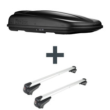 Dachbox Topbox TopBox 480 Duo + Dachträger G3 für VW T-Roc II Typ D41 NEU Set