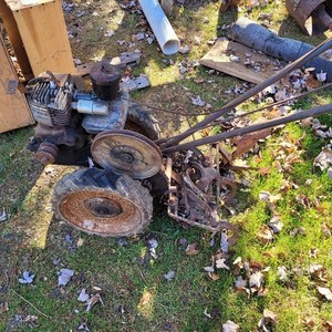 Planet Junior Super Tuffy vintage walk behind plow with Briggs 6S motor