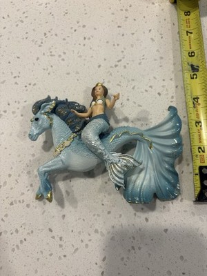 Schleich Bayala Teal Blue Underwater Sea Horse & Mermaid Action Figure