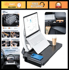 2-in-1 Car Steering Wheel Desk Tray  Seat Gap Organizer, Foldable Laptop Table