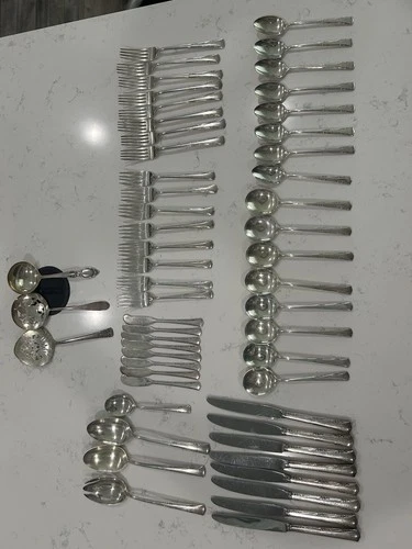 Greenbrier by Gorham Sterling Silver Flatware Set For 8 Service Dinner Size