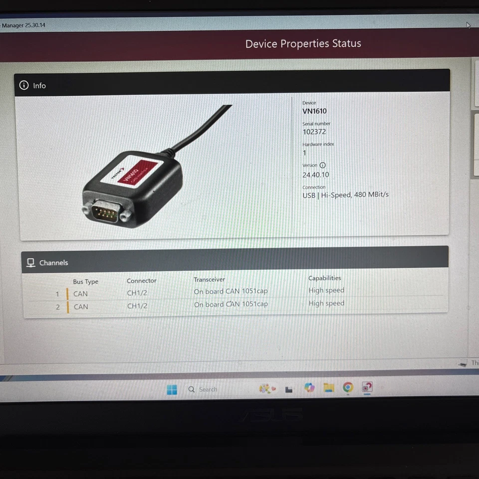 VECTOR VN1610 Flexible and Fast Access to CAN, CAN FD, CAN XL and LIN Networks - Image 2 of 3