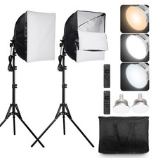 Uimoso Softbox Lighting Kit 16 in x 16 in 3000-6500K Adjustable for Shooting