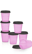 Tupperware Tupper Mini Pill / Snack Midgets Container 2oz Set of 6 Purple New