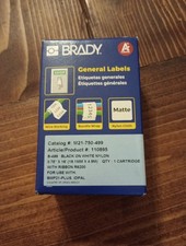 Brady M21750499 Label Tape - Black on White