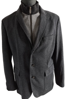 Johnston & Murphy Herren Blazer Sakko L Grau Baumwolle Polyester #