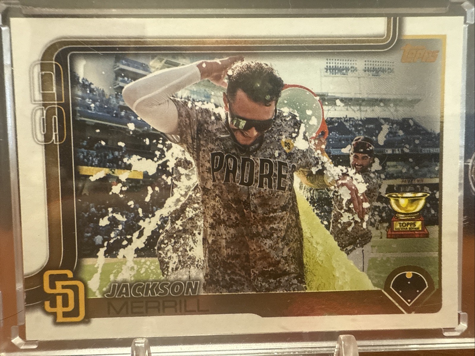 2025 Topps Series 1 - Jackson Merrill #125 Golden Mirror Image Variation SSP