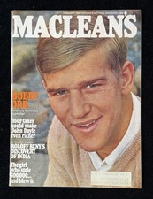 1969 Bobby Orr Maclean's Magazine February Bobby Orr Cover Boston Bruins EX🏒
