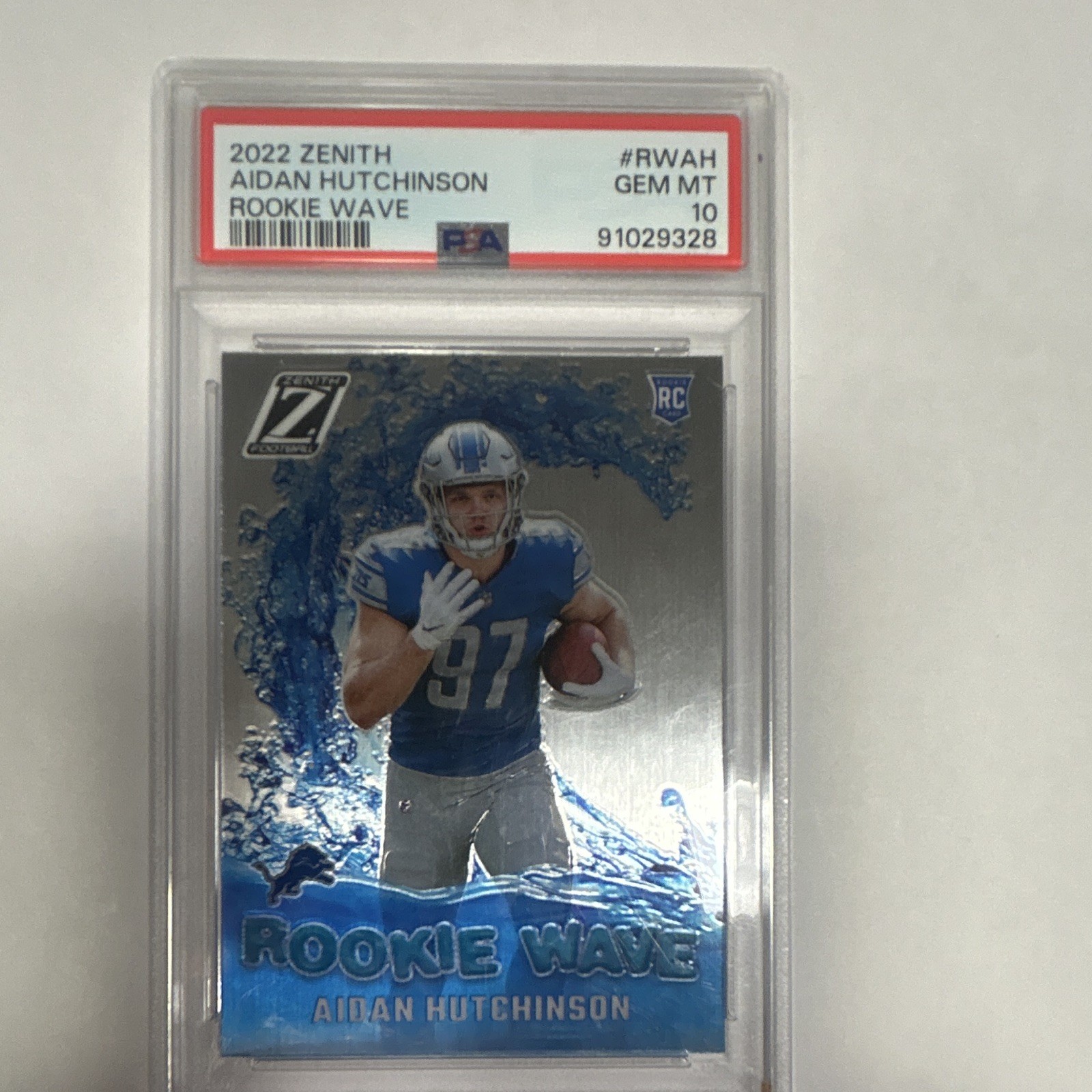 Aidan Hutchinson Panini Zenith Rookie Wave #RWAH Base