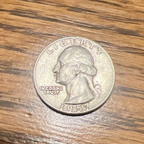 1957 Washington Quarter 25C 90% Silver Business Strike US Coin KM# 164
