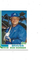 2003 FAN FAVORITES GOLD STAMPED FRONT 1982 DESIGN BRAVES STAR BOB HORNER