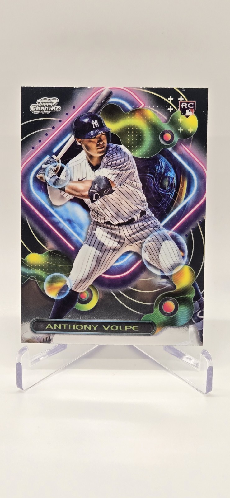 2023 Topps Chrome Cosmic Anthony Volpe Rookie New York Yankees RC #107