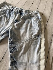 Smoke Rise Men s Acid Wash Distressed Denim Shorts Size 36