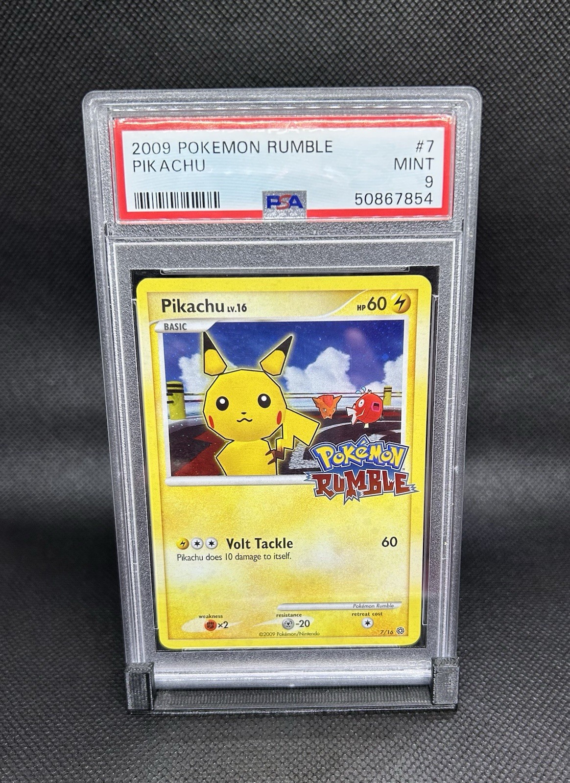 2009 POKEMON RUMBLE #7 PIKACHU PSA 9