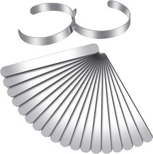 18 Pieces Bracelet Blanks Stainless Steel Bangle Blanks DIY Cuff Bracelet Blanks